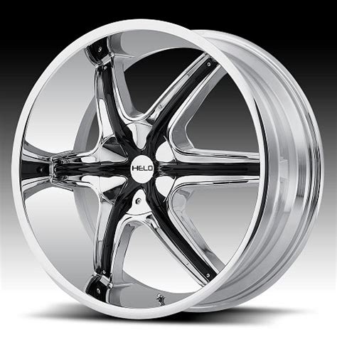 Helo HE891 Chrome with Black Inserts Custom Wheels Rims - HE891 - Helo Custom Wheels Rims ...