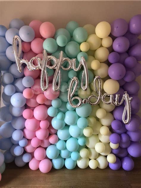 Pastel Balloons Decoration for Birthday Party or other events at Home or Room in Delhi, Gurgaon, NCR