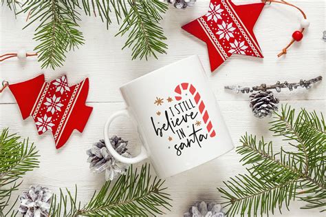 Christmas Mug Making SVG Cut File (918234) | Cut Files | Design Bundles