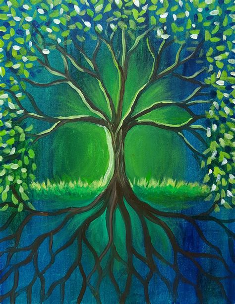 Pin by Jennifer P on painting ideas | Tree of life painting, Acrylic ...