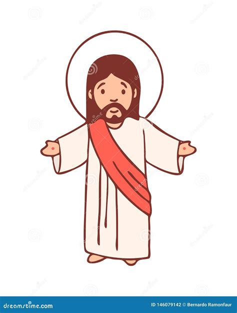 Jesus Christ Digital Cartoon Stock Illustration - Illustration of character, christ: 146079142