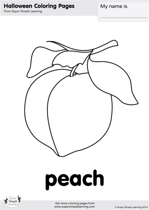 Peaches Coloring Pages