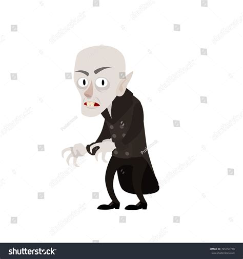 Cartoon Style Vampire Nosferatu Character Vector Stock Vector (Royalty ...