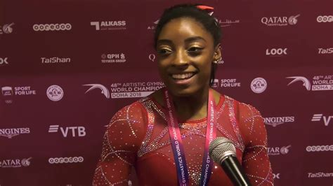 Simone Biles - Interview - 2018 World Championships - Events Finals ...