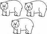 Three Bear Coloring Page  Wecoloringpagecom sketch template