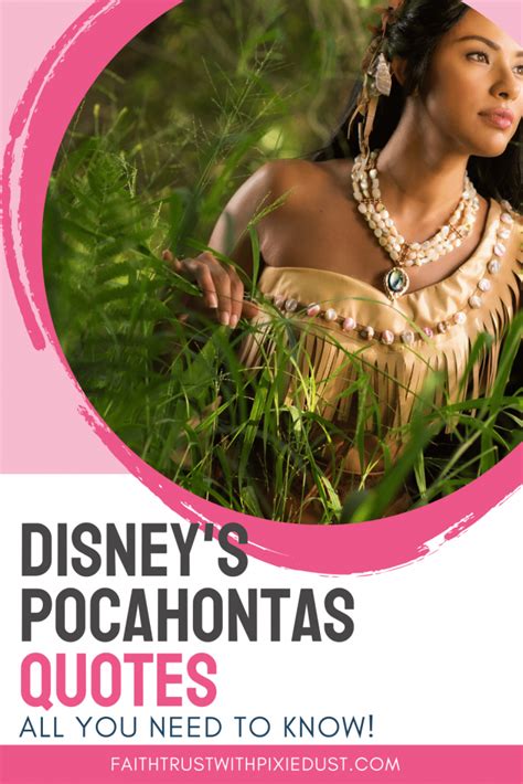 Famous quotes from disney s pocahontas – Artofit