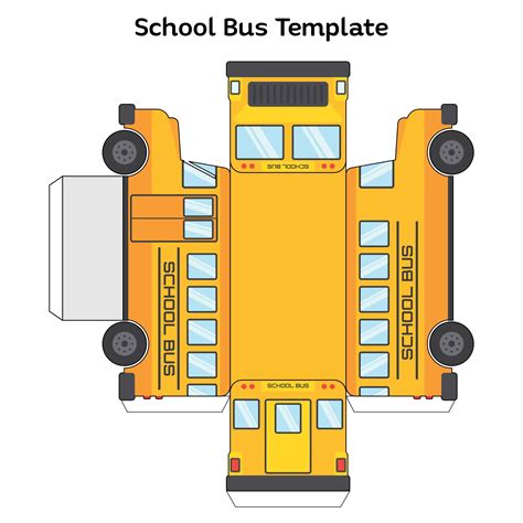Printable 3d Paper Bus Template - 2023 Calendar Printable