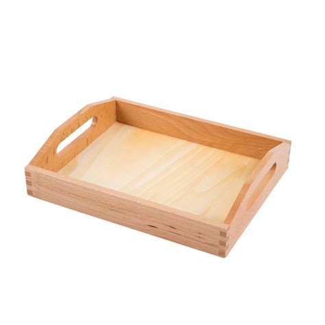 Small Wooden Tray with Cutout Handles | E&O Montessori