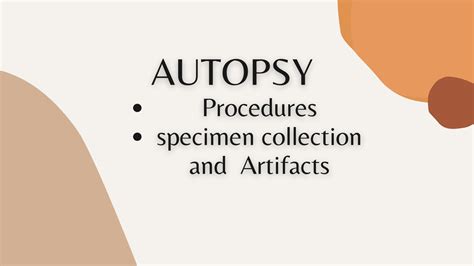 SOLUTION: Autopsy procedure - Studypool