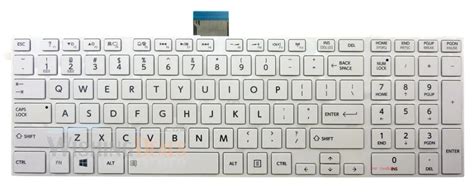 New Laptop Keyboard for Toshiba Satellite NSK TV1SU 01 9Z.N7USU.101 H000045970 US White Keyboard ...