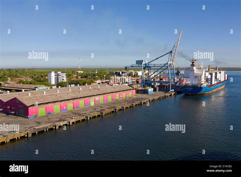 Container ship, Port of Corinto, Nicaragua Stock Photo - Alamy