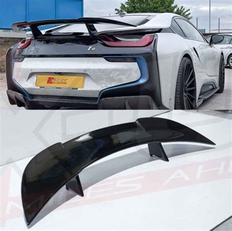 BMW I8 rear spoiler wing 2014-2019 gloss black FRP