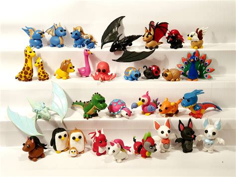 Roblox Adopt Me Pets Figures Shadow Dragonfrost Dragonbat - Etsy UK ...