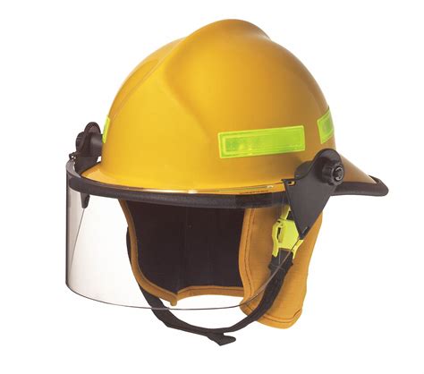 CAIRNS Yellow Fire Helmet, Shell Material: Fiberglass, Ratchet Suspension, Fits Hat Size: 6-3/8 ...