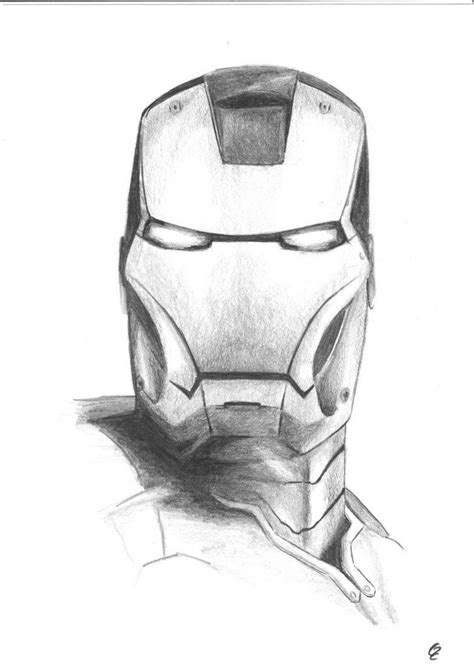 Iron Man black and white sketch | Marvel art drawings, Iron man art, Marvel drawings