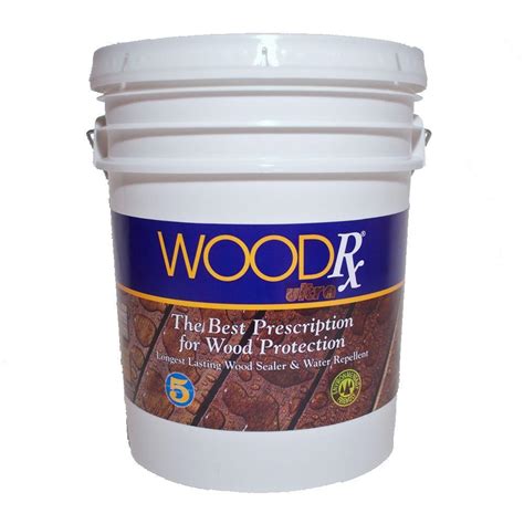 WoodRx 5 gal. Ultra Redwood Wood Stain and Sealer-625085 - The Home Depot