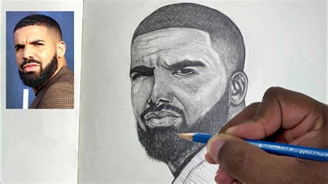 How To Draw Drake: Step by Step - Portrait Drawing Tutorial For ...