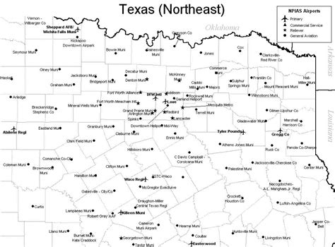 Northeast Texas Airport Map - Northeast Texas Airports