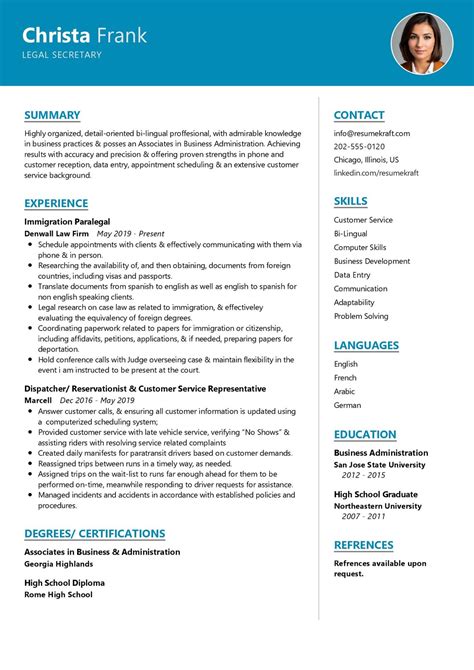 Legal Secretary Resume Example in 2024 - ResumeKraft