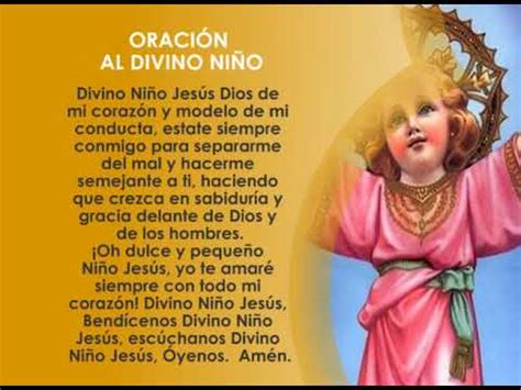 ORACIÓN AL DIVINO NIÑO - YouTube