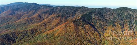 Mount Mitchell State Park Aerial View with Autumn Colors Photograph by ...