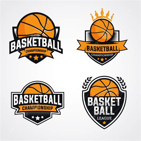 Set Of Basketball Logo Designs With Shield Template Download on Pngtree