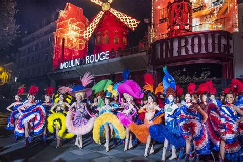 Moulin Rouge dancers take it to the street for 130th birthday