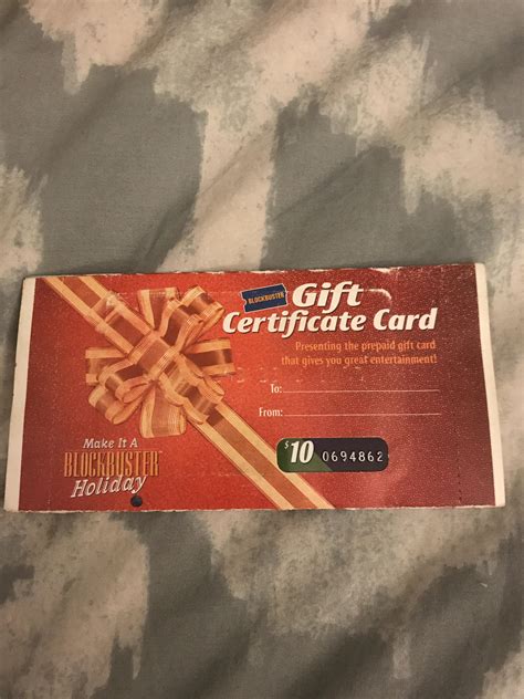 An unopened Blockbuster gift card. : r/mildlyinteresting