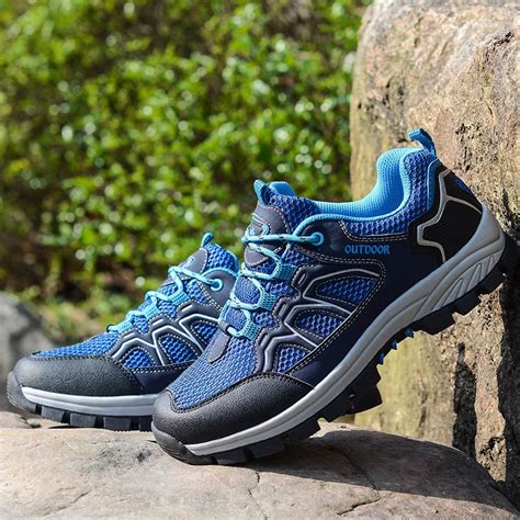 NEW 2019 Outdoor Hiking shoes men Spring summer adult quick drying tourist hiking shoes cross ...