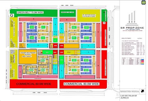 Layout Plan of Alpha-II Greater Noida HD Map ~ Industry Seller