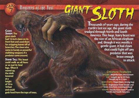 Giant Sloth | Wierd N'wild Creatures Wiki | FANDOM powered by Wikia