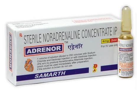 Cardiac Medicines - Sterile Noradrenaline Bitartrate Exporter from Mumbai