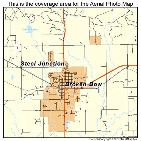 Aerial Photography Map of Broken Bow, OK Oklahoma