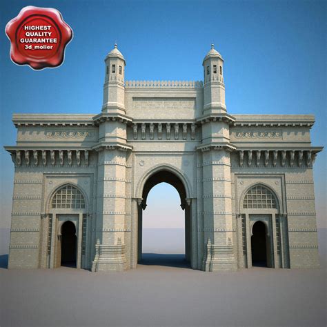 mumbai gateway india 3d model