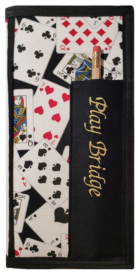 ACBL Convention Scorecard Holder: Cards on Black | Etsy