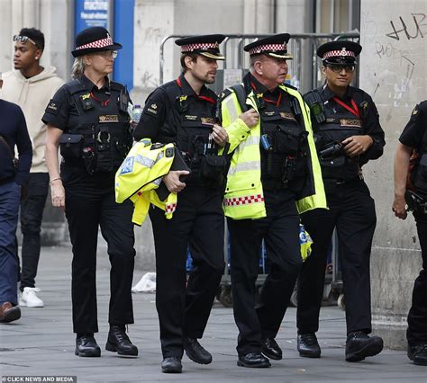 Penny Lancaster, 50, is seen in her police uniform as she patrols ...