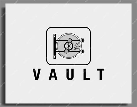 Premium Vector | Vault logo vintage vector design template