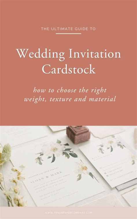 Cardstock 101: How to Choose Paper for Wedding Invitations | Pipkin ...