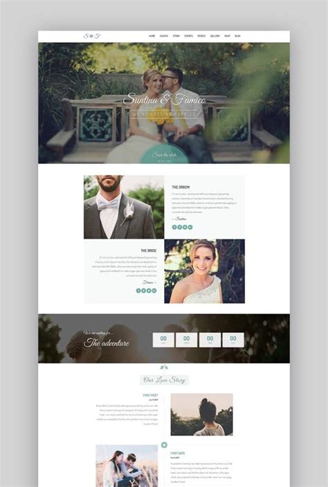 15 Best HTML Wedding Website Templates for 2024 - Web Design