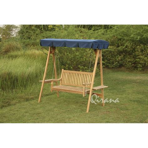 SWING BENCH WITH CANOPY - Indonesia Teak Garden Furniture Manufacturer