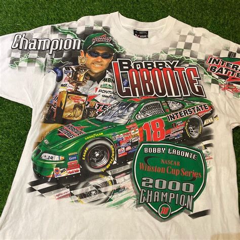 Vintage 2000 Bobby Labonte Winston Cup Series Champion Completing the Circuit All Over Print ...