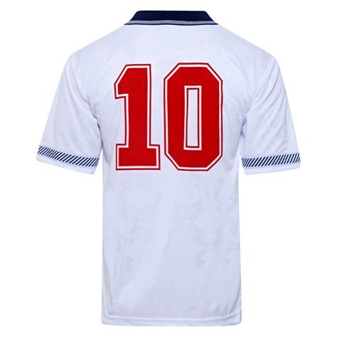 England 1990 World Cup Finals No10 Retro Shirt - Retro England Shirts