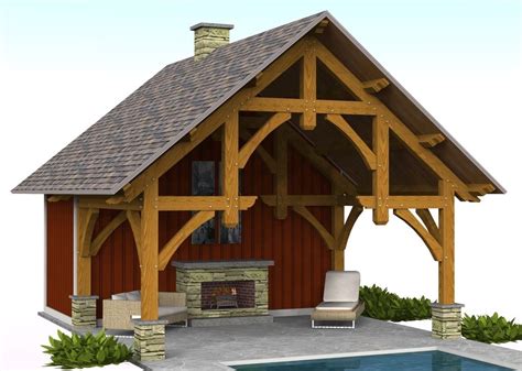 Timber Frame Pavilion - Homestead Timber Frames | Pavilion plans ...