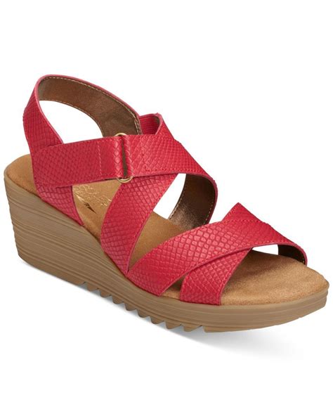 Aerosoles Bogota Wedge Sandals & Reviews - Sandals - Shoes - Macy's ...