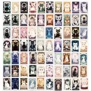 Cat Pattern Tarot Stickers Decoration Vinyl Stickers - Temu Australia