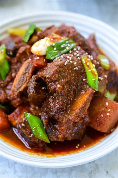 Instant Pot Spicy Galbijjim (Braised Short Ribs) - Korean Bapsang