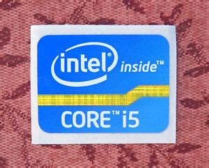 Intel Core i5 Inside Sticker 15.5 x 21mm For Laptop 2011 Version Sandy Bridge | eBay