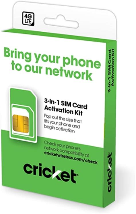 Amazon.com: Cricket Wireless 3-in-1 SIM Kit - Bring Your Own Phone - 2. ...