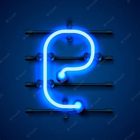 Premium Vector | Neon font letter e, art design signboard. vector ...