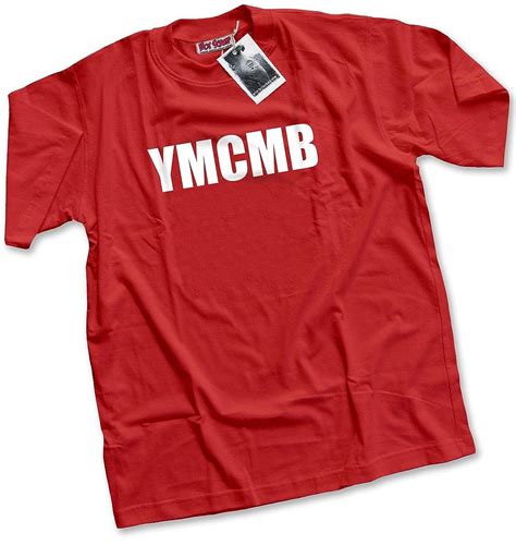 HotScamp Premium YMCMB Mens Red T-Shirt: Amazon.co.uk: Clothing